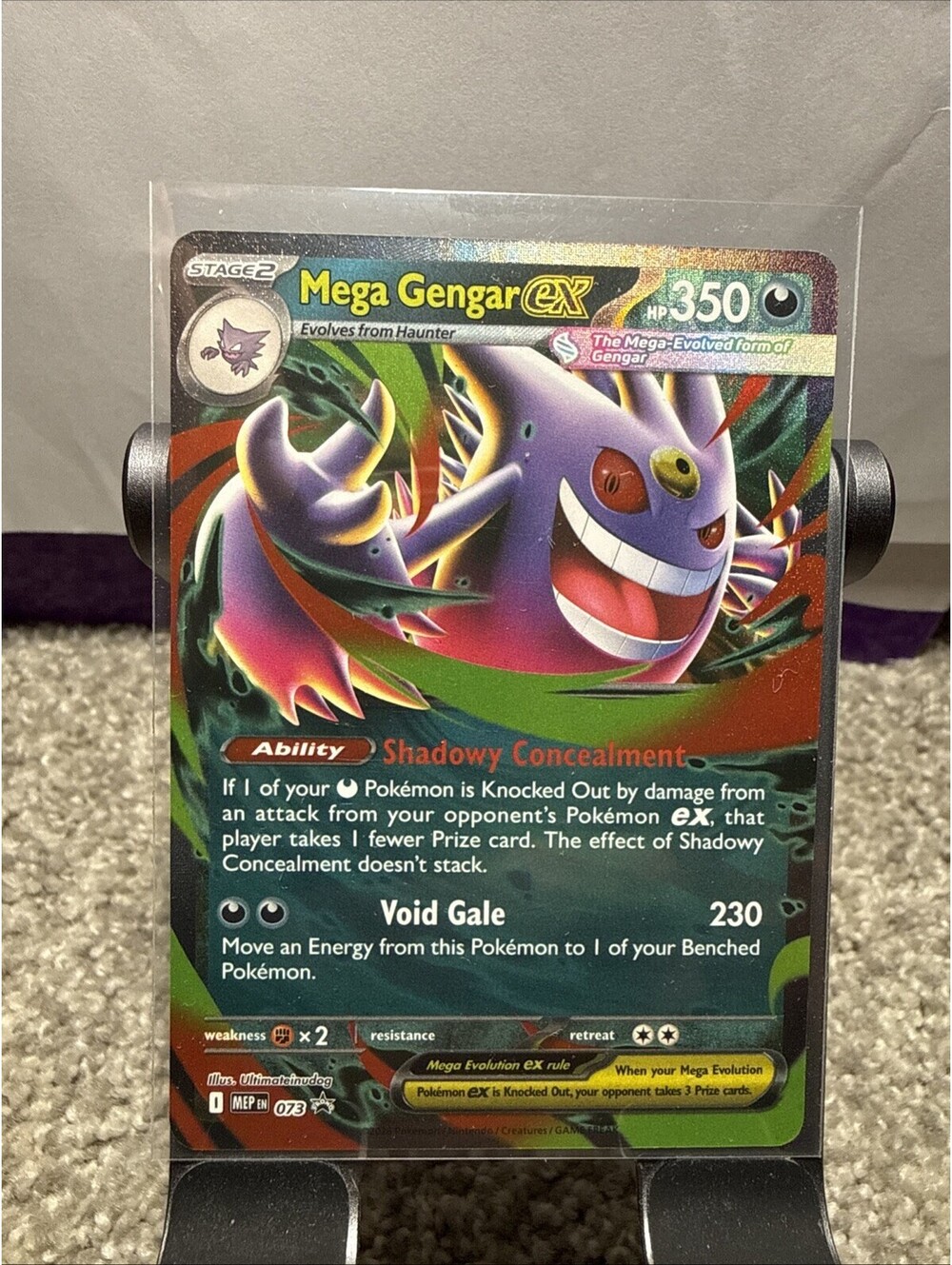 Pokémon TCG Mega Gengar EX 073 Black Star Promo Mega Moonlit Tin NM